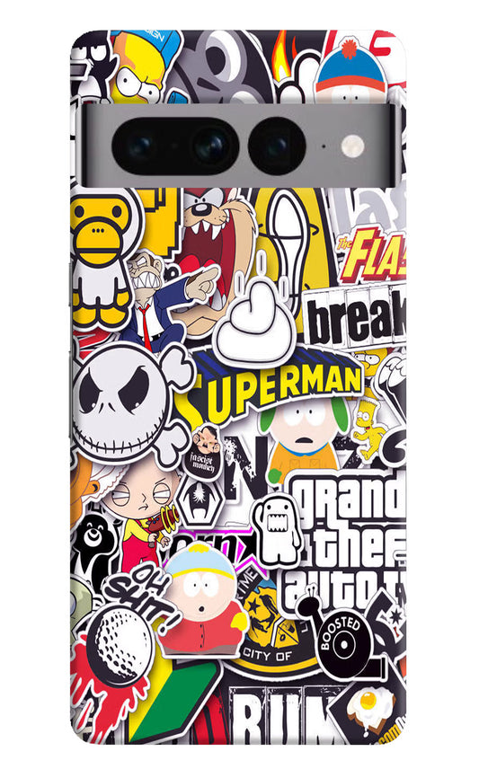 Sticker Bomb Google Pixel 7 Pro Hard Case Back Cover by Casekaro
