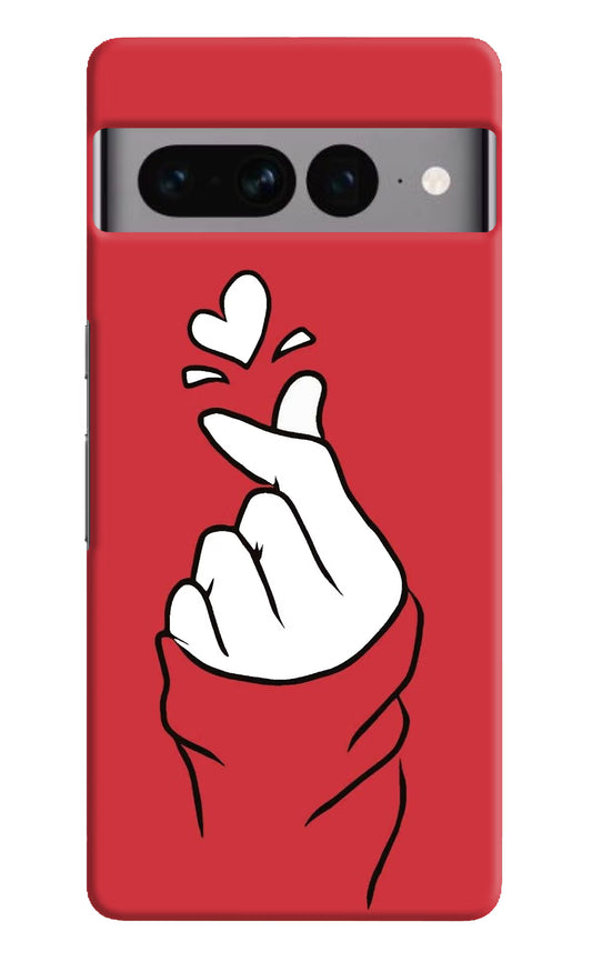 Korean Love Sign Google Pixel 7 Pro Hard Case Back Cover by Casekaro