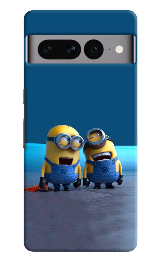 Minion Laughing Google Pixel 7 Pro Hard Case Back Cover by Casekaro