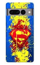 Superman logo Google Pixel 7 Pro Hard Case Back Cover by Casekaro