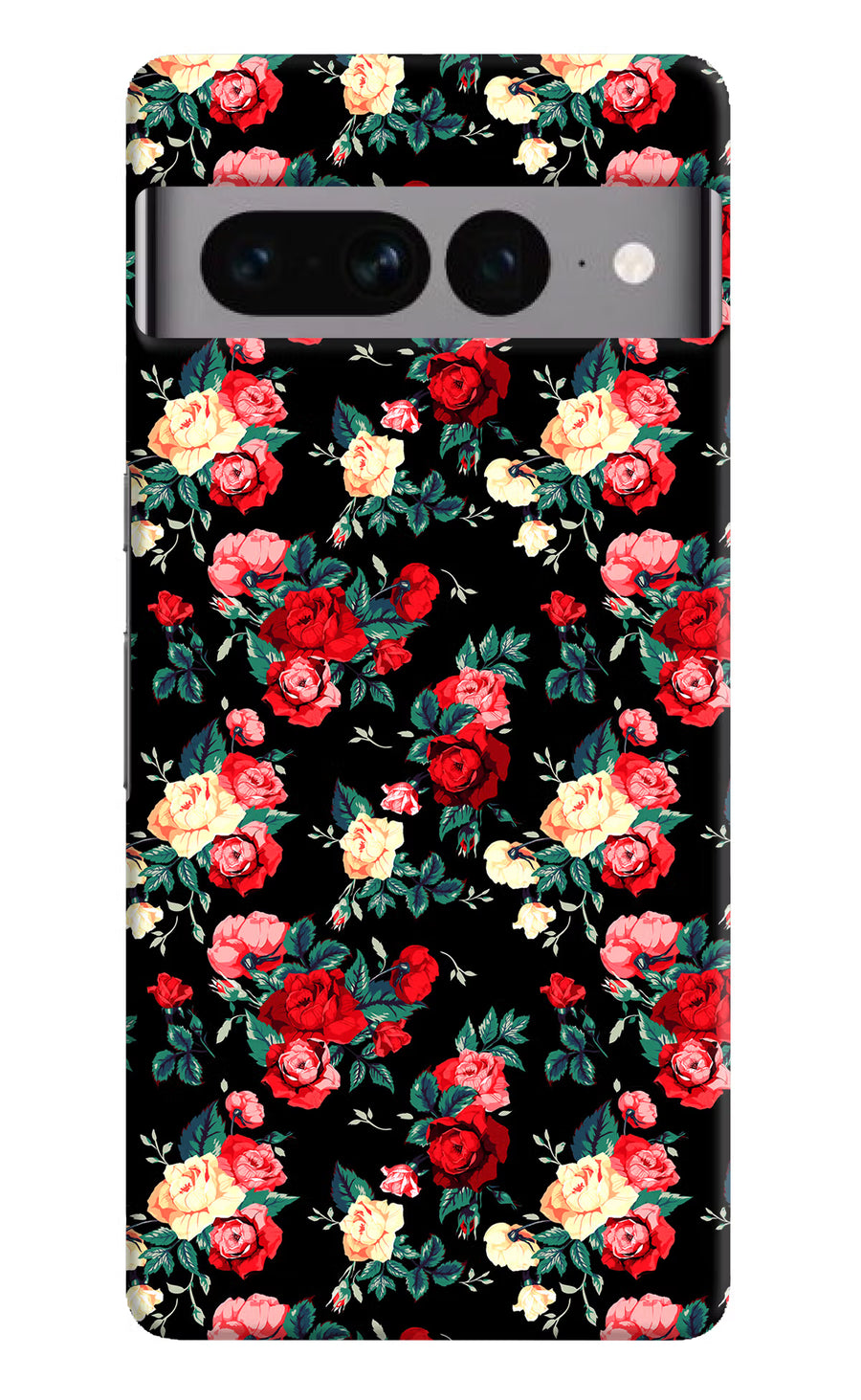 Rose Pattern Google Pixel 7 Pro Back Cover, Hard case