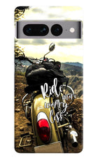Ride More Worry Less Google Pixel 7 Pro Hard Case Back Cover by Casekaro