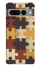 Wooden Puzzle Google Pixel 7 Pro Hard Case Back Cover by Casekaro