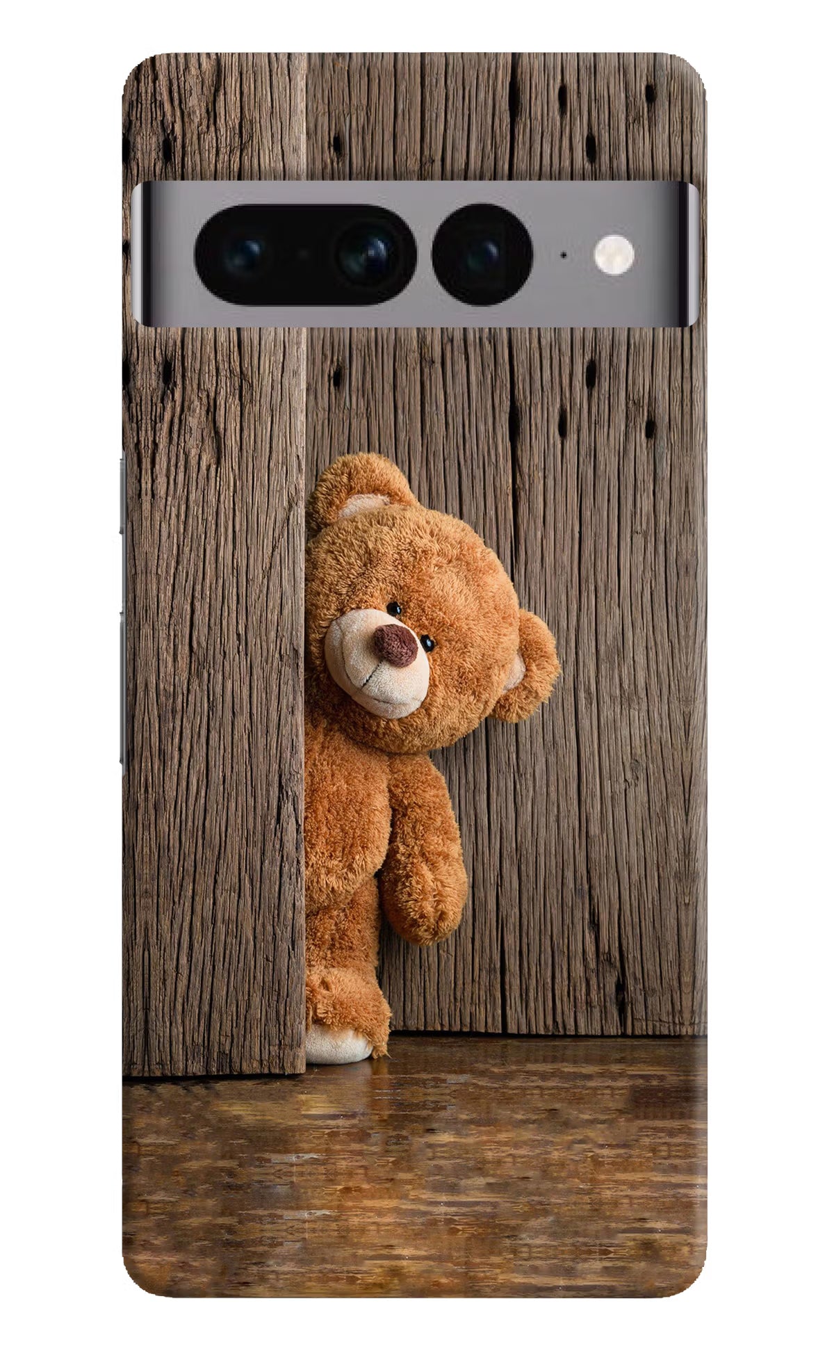 Teddy Wooden Google Pixel 7 Pro Hard Case Back Cover by Casekaro
