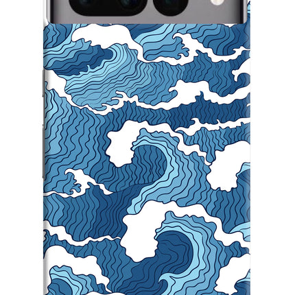 Blue Waves Google Pixel 7 Pro Hard Case Back Cover by Casekaro