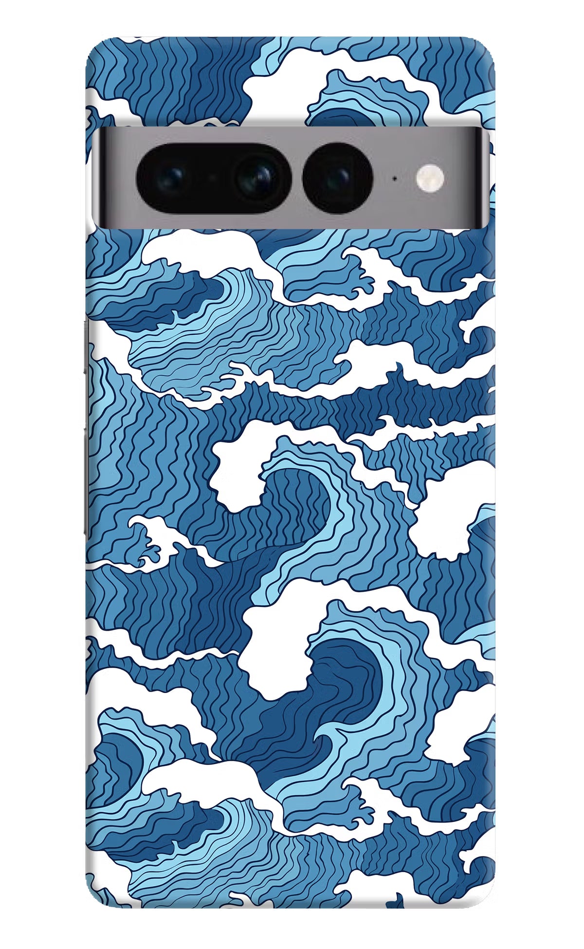 Blue Waves Google Pixel 7 Pro Hard Case Back Cover by Casekaro