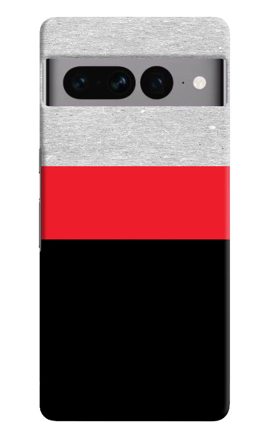 Tri Color Pattern Google Pixel 7 Pro Hard Case Back Cover by Casekaro