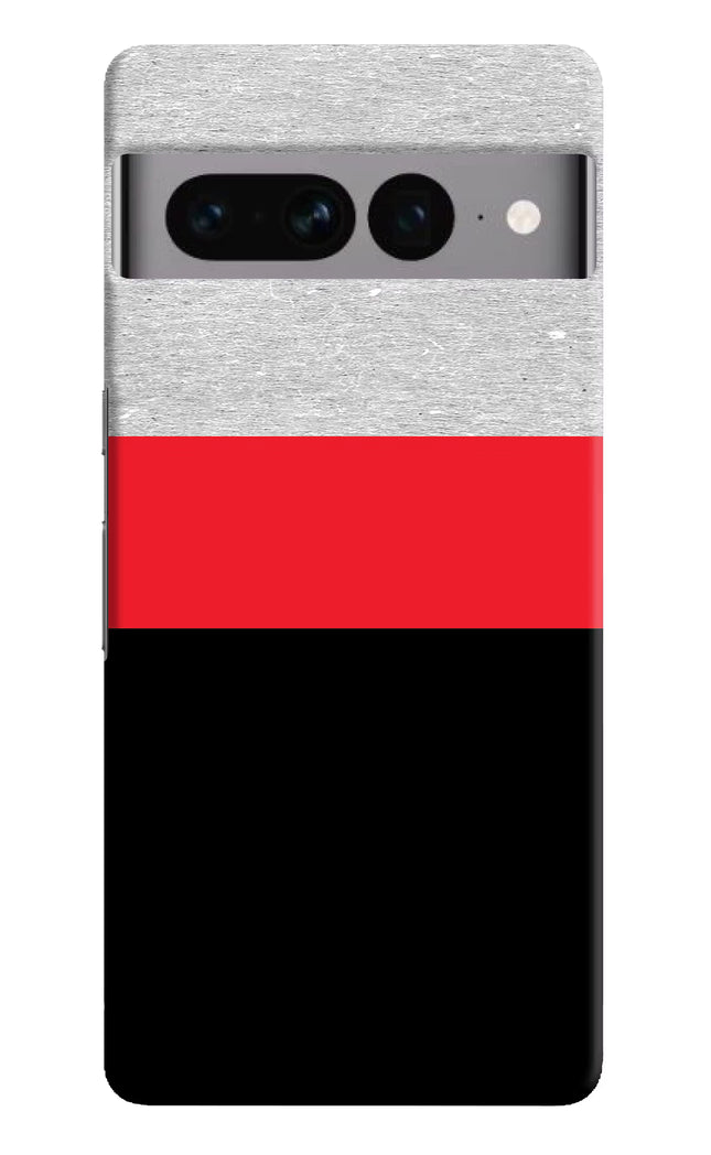 Tri Color Pattern Google Pixel 7 Pro Hard Case Back Cover by Casekaro
