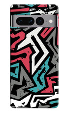 Geometric Graffiti Google Pixel 7 Pro Hard Case Back Cover by Casekaro