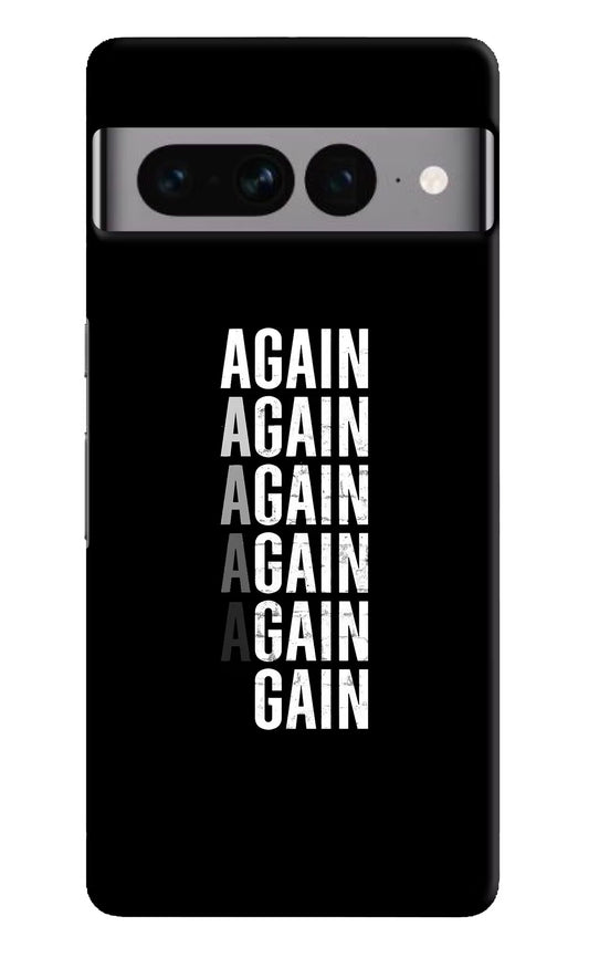 Again Again Gain Google Pixel 7 Pro Hard Case Back Cover by Casekaro