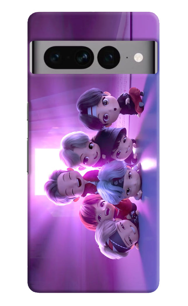 BTS Chibi Google Pixel 7 Pro Hard Case Back Cover by Casekaro