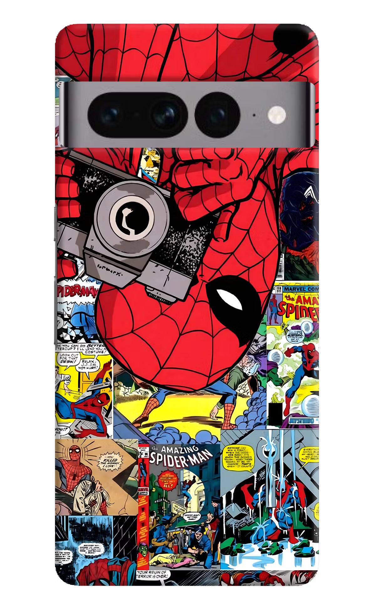 Spider Man Google Pixel 7 Pro Hard Case Back Cover by Casekaro