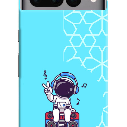 Cute Astronaut Chilling Google Pixel 7 Pro Hard Case Back Cover by Casekaro