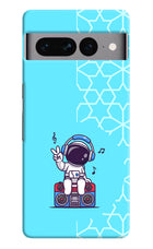 Cute Astronaut Chilling Google Pixel 7 Pro Hard Case Back Cover by Casekaro