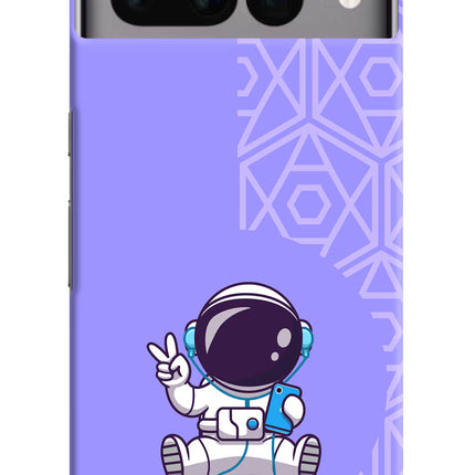 Cute Astronaut Chilling Google Pixel 7 Pro Hard Case Back Cover by Casekaro