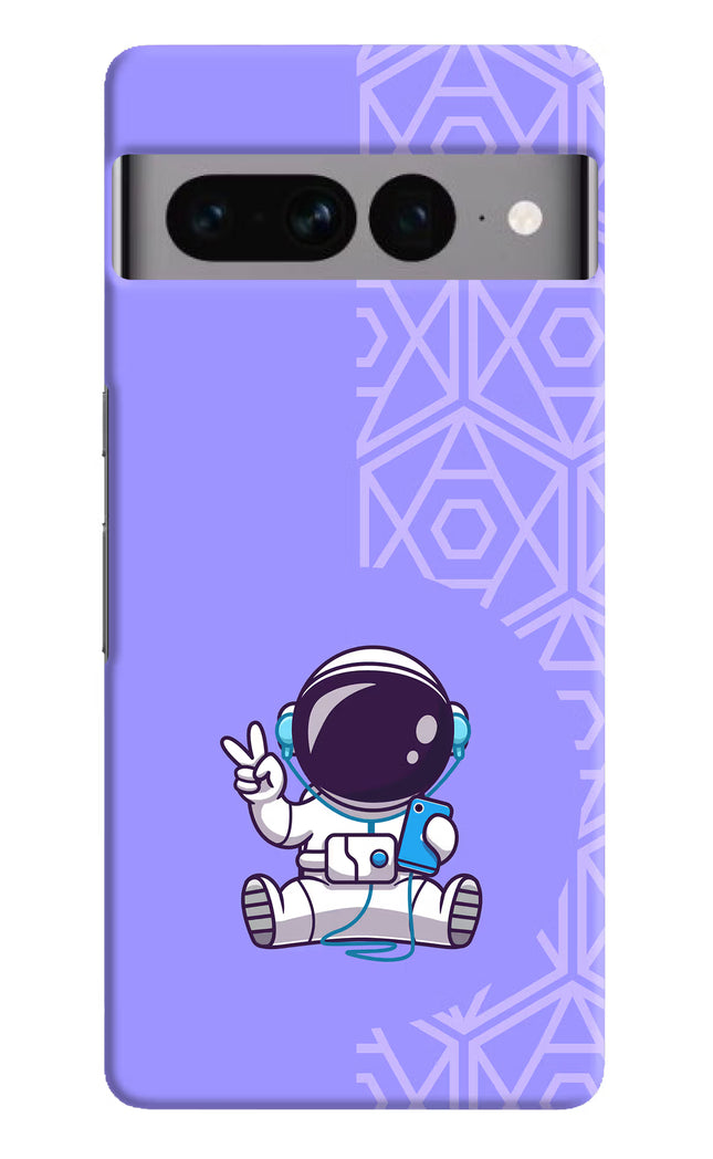 Cute Astronaut Chilling Google Pixel 7 Pro Hard Case Back Cover by Casekaro