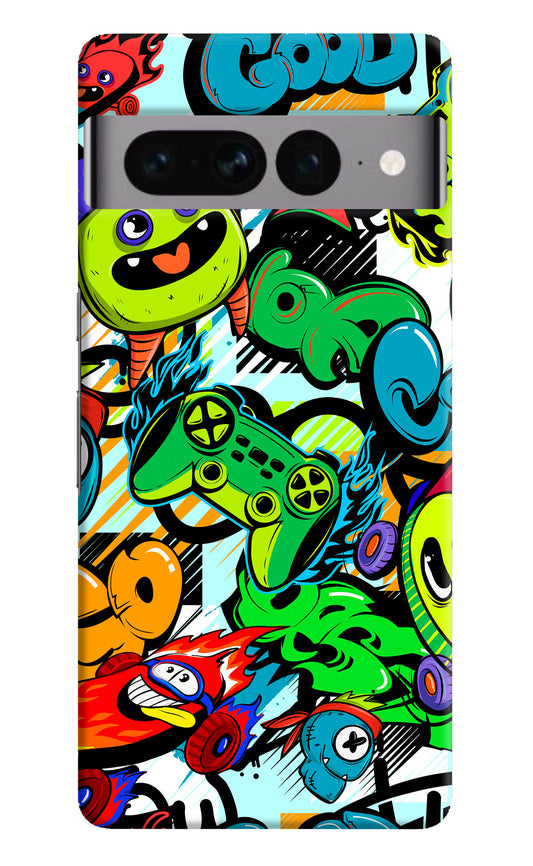 Game Doodle Google Pixel 7 Pro Hard Case Back Cover by Casekaro