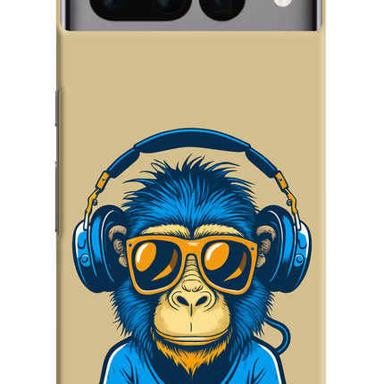 Monkey Headphone Google Pixel 7 Pro Hard Case Back Cover by Casekaro