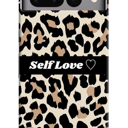 Leopard Print Self Love Google Pixel 7 Pro Hard Case Back Cover by Casekaro