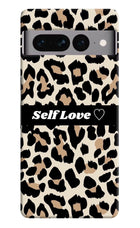 Leopard Print Self Love Google Pixel 7 Pro Hard Case Back Cover by Casekaro