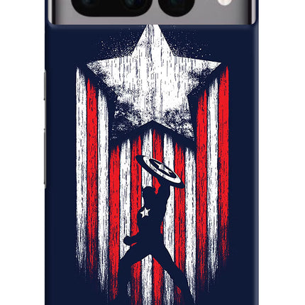 Captain America Marvel Art Google Pixel 7 Pro Hard Case Back Cover by Casekaro
