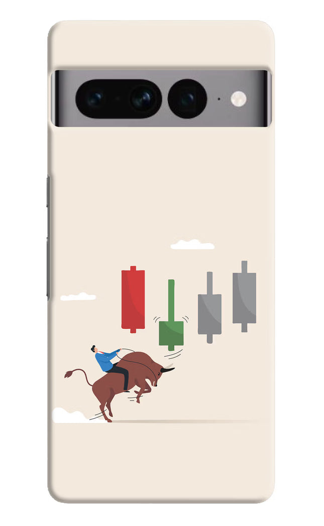 Bull Trading Momentum Google Pixel 7 Pro Hard Case Back Cover by Casekaro
