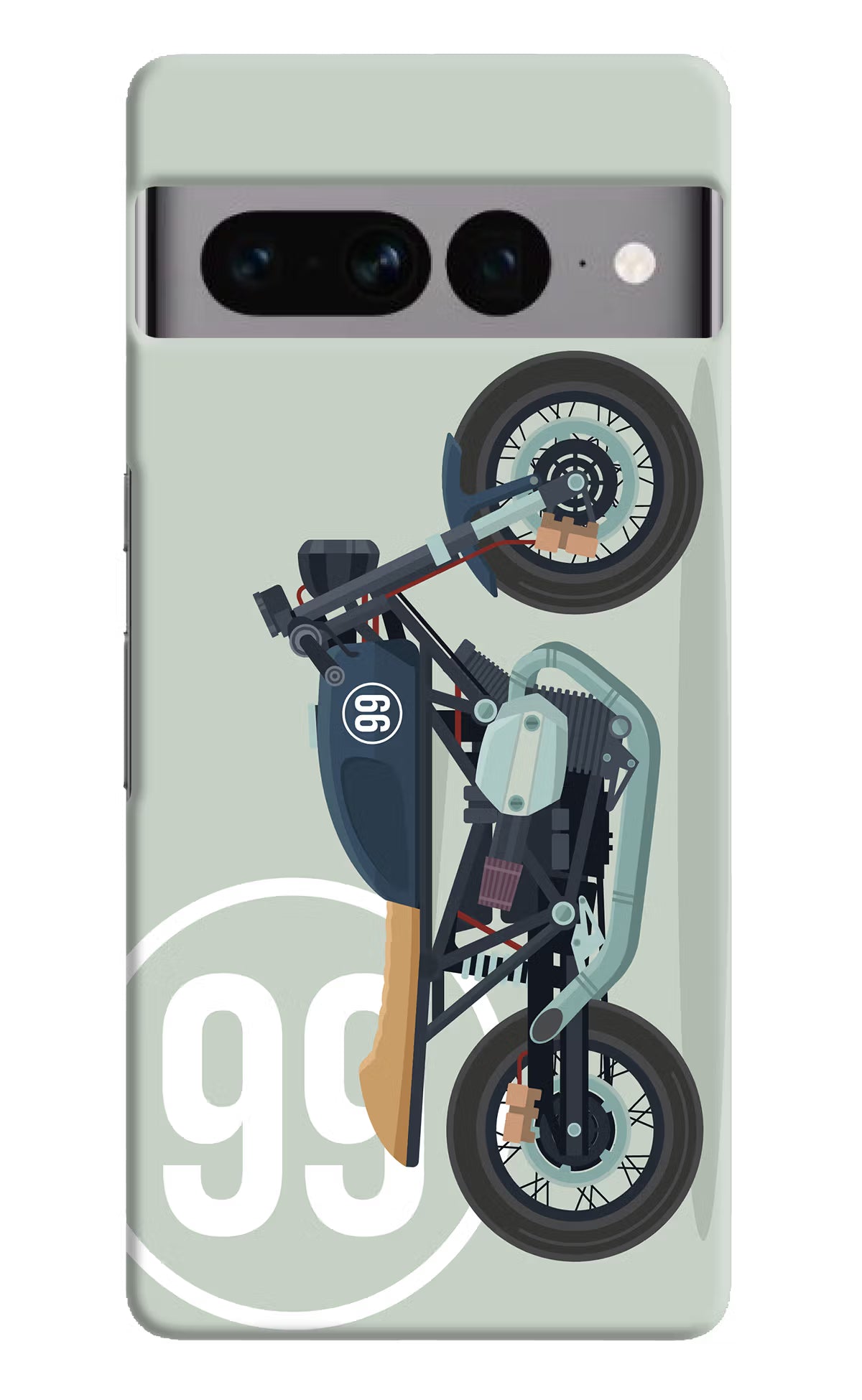 Classic Cafe Racer 99 Google Pixel 7 Pro Hard Case Back Cover by Casekaro
