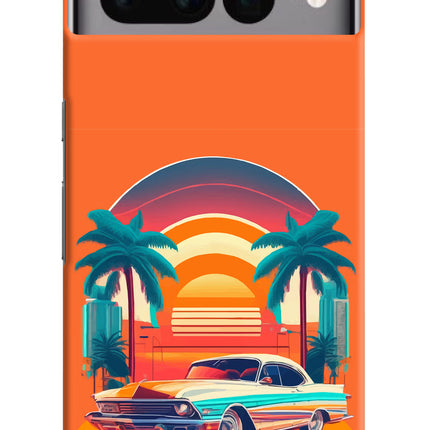 Palm Drive 80s Google Pixel 7 Pro Hard Case Back Cover by Casekaro