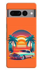 Palm Drive 80s Google Pixel 7 Pro Hard Case Back Cover by Casekaro