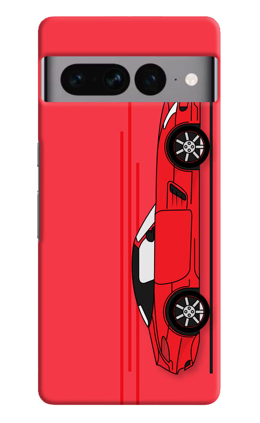 Red Velocity Google Pixel 7 Pro Hard Case Back Cover by Casekaro