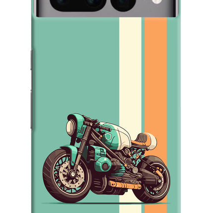 Striped Moto Drift Google Pixel 7 Pro Hard Case Back Cover by Casekaro