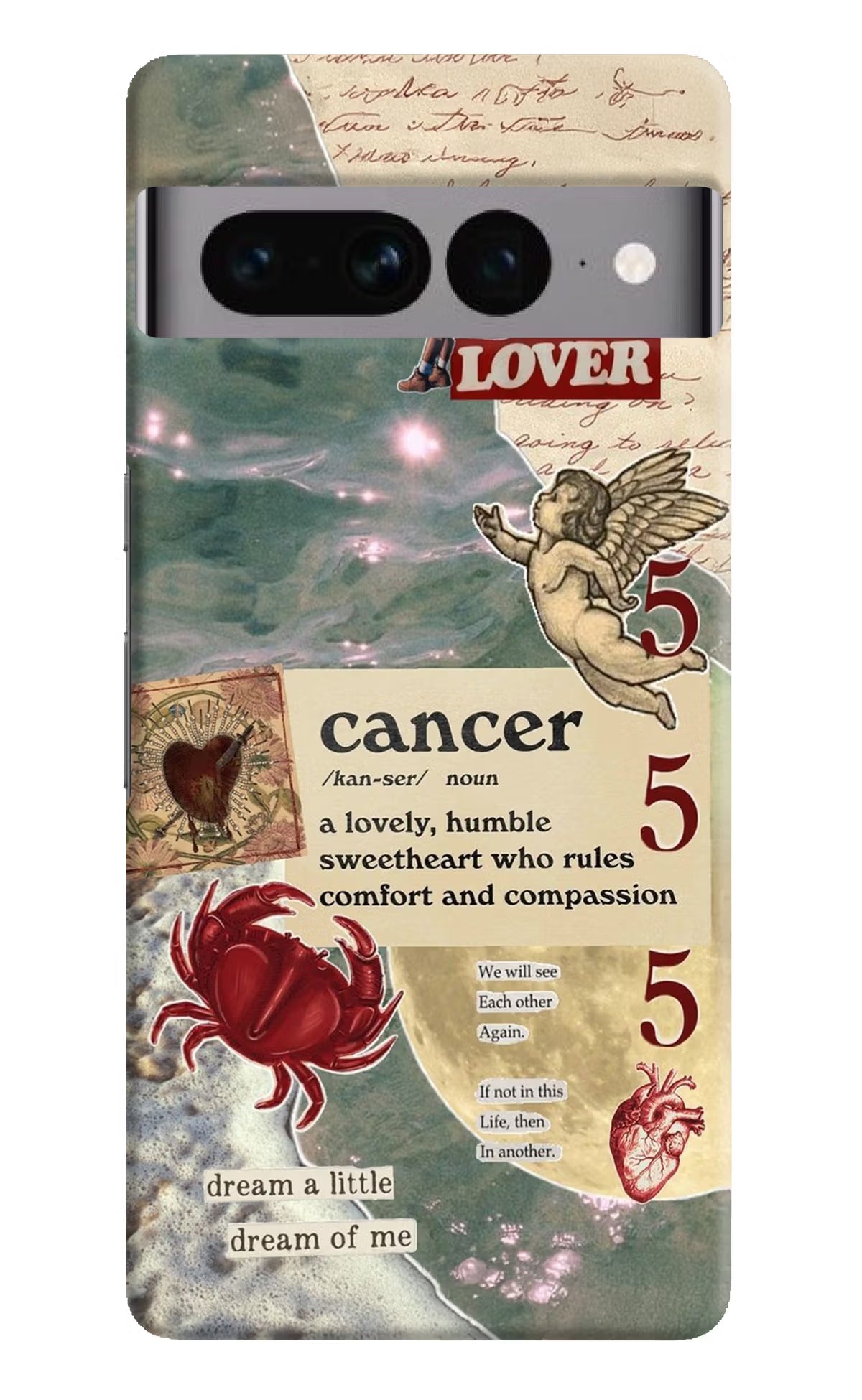 Cancer Zodiac Google Pixel 7 Pro Hard Case Back Cover by Casekaro