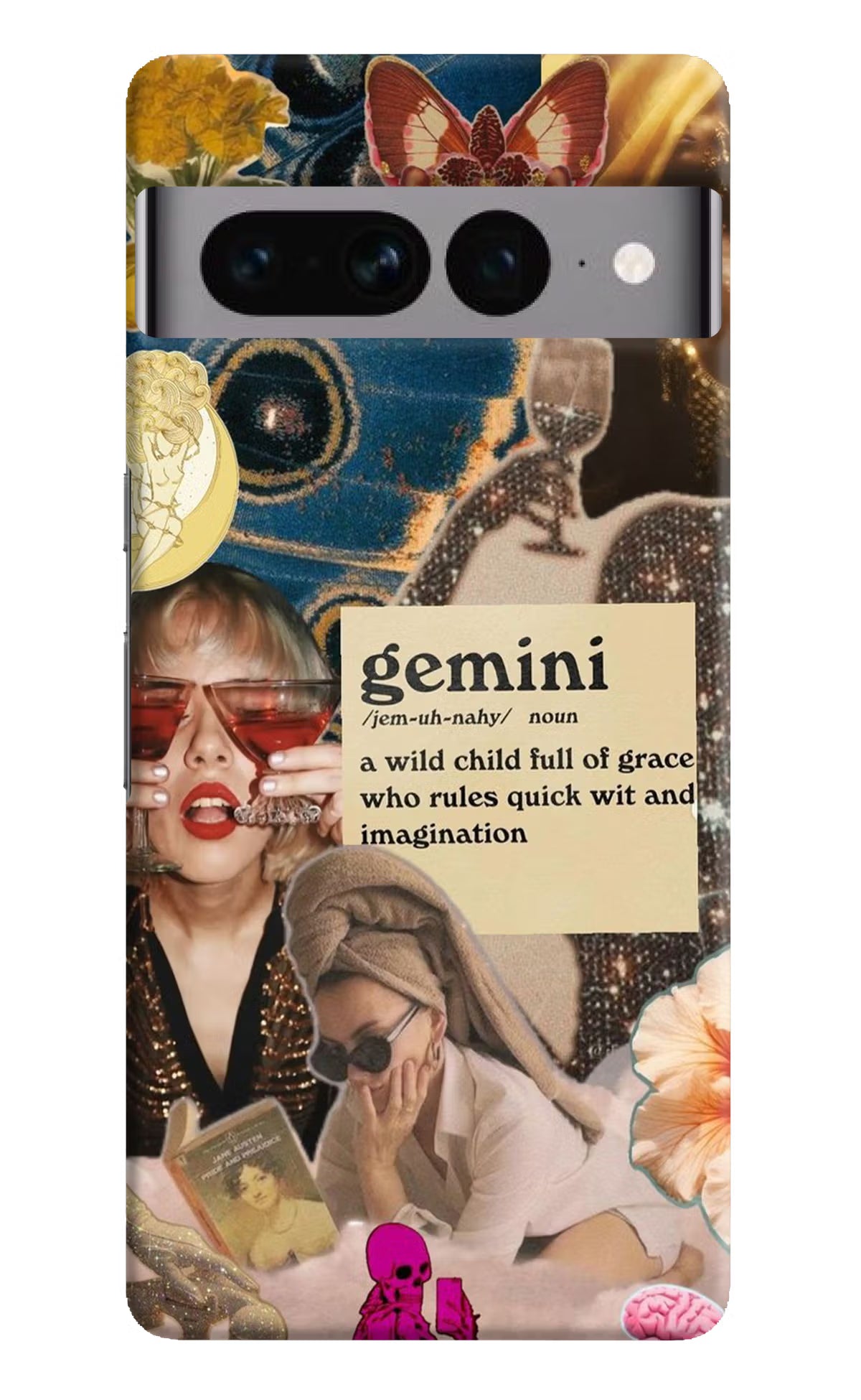 Gemini Zodiac Google Pixel 7 Pro Hard Case Back Cover by Casekaro