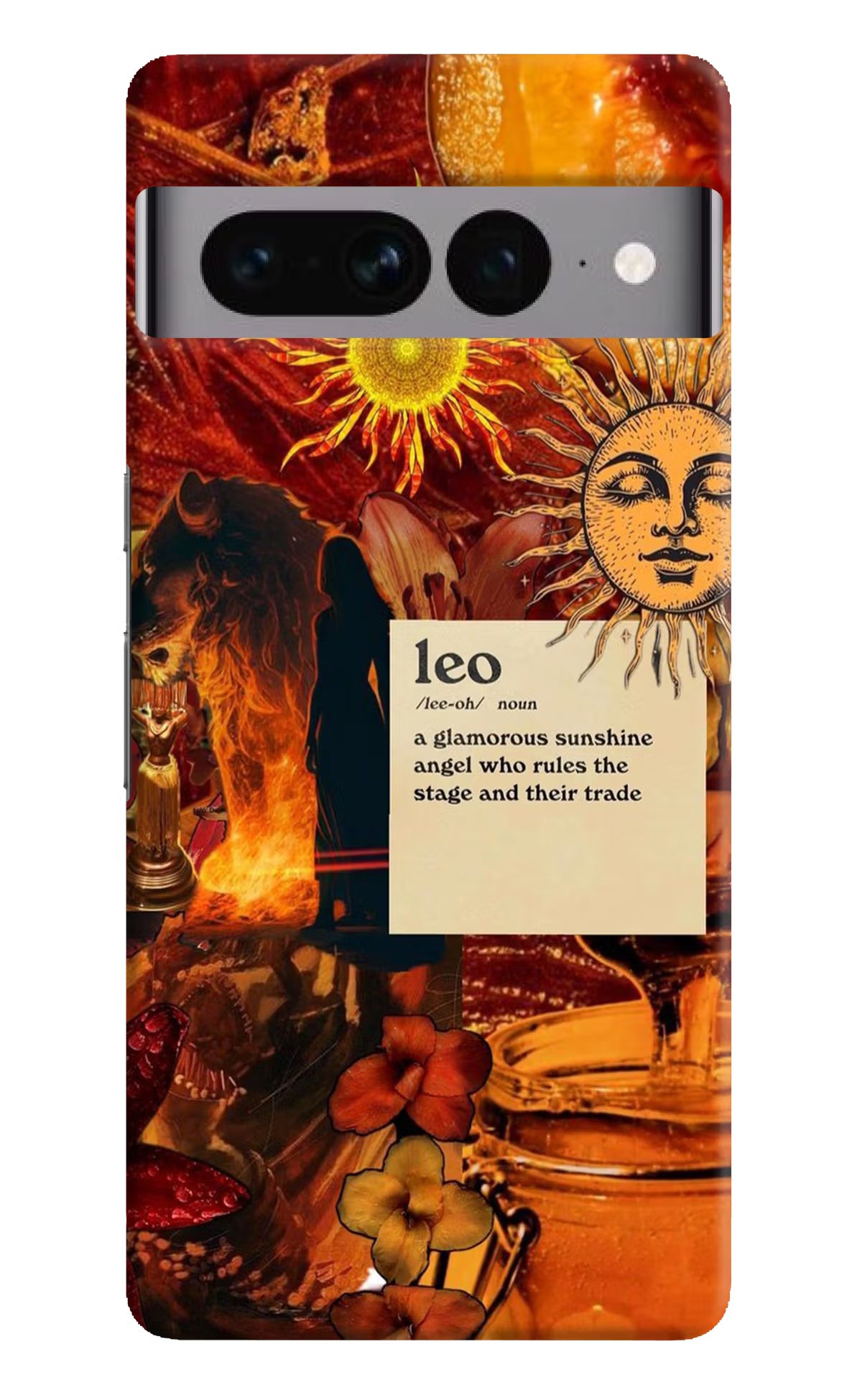 Leo Zodiac Google Pixel 7 Pro Hard Case Back Cover by Casekaro