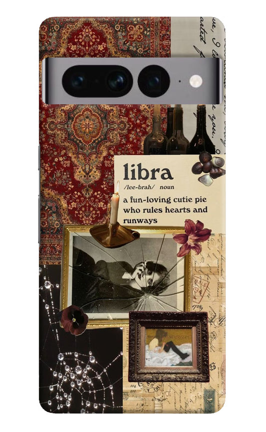 Libra Zodiac Google Pixel 7 Pro Hard Case Back Cover by Casekaro