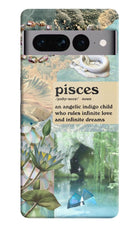 Pisces Zodiac Google Pixel 7 Pro Hard Case Back Cover by Casekaro