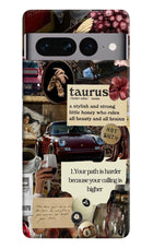 Taurus Zodiac Google Pixel 7 Pro Hard Case Back Cover by Casekaro