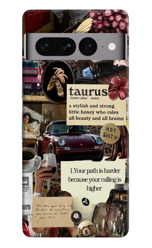 Taurus Zodiac Google Pixel 7 Pro Hard Case Back Cover by Casekaro