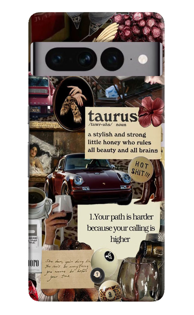 Taurus Zodiac Google Pixel 7 Pro Hard Case Back Cover by Casekaro