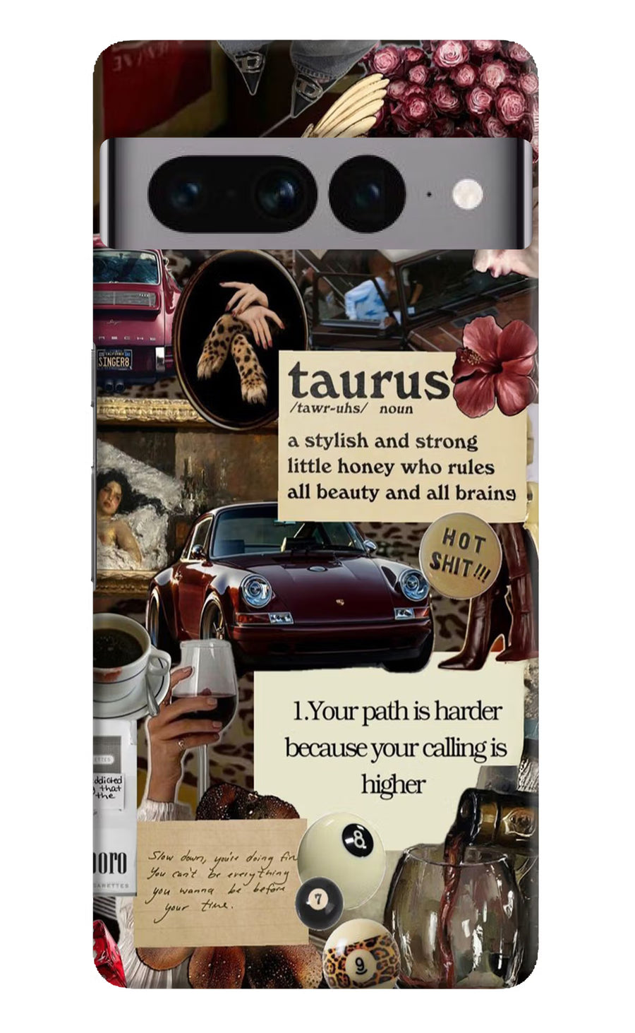 Taurus Zodiac Google Pixel 7 Pro Back Cover, Hard case