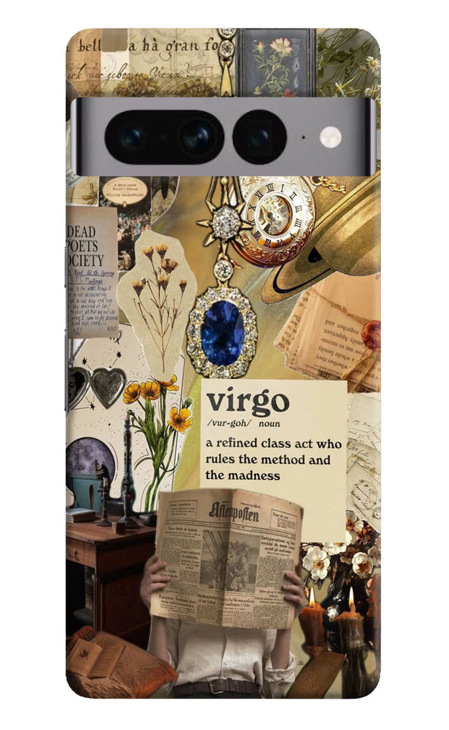 Virgo Zodiac Google Pixel 7 Pro Hard Case Back Cover by Casekaro
