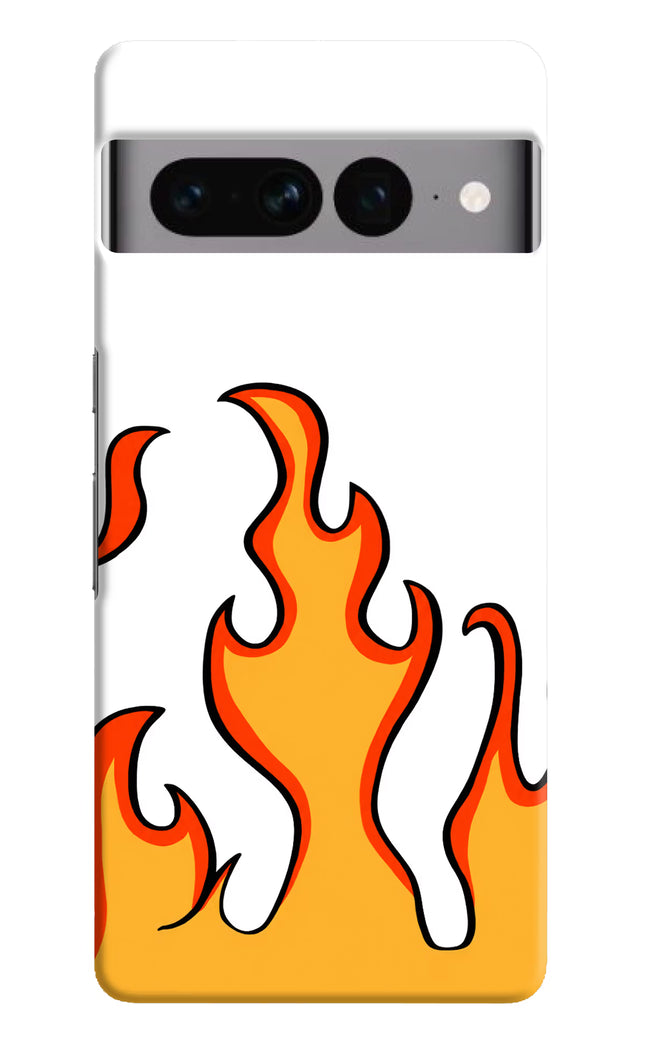 Fired Up – White Google Pixel 7 Pro Hard Case Back Cover by Casekaro