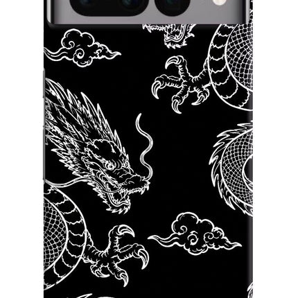 Twin Dragons Google Pixel 7 Pro Hard Case Back Cover by Casekaro