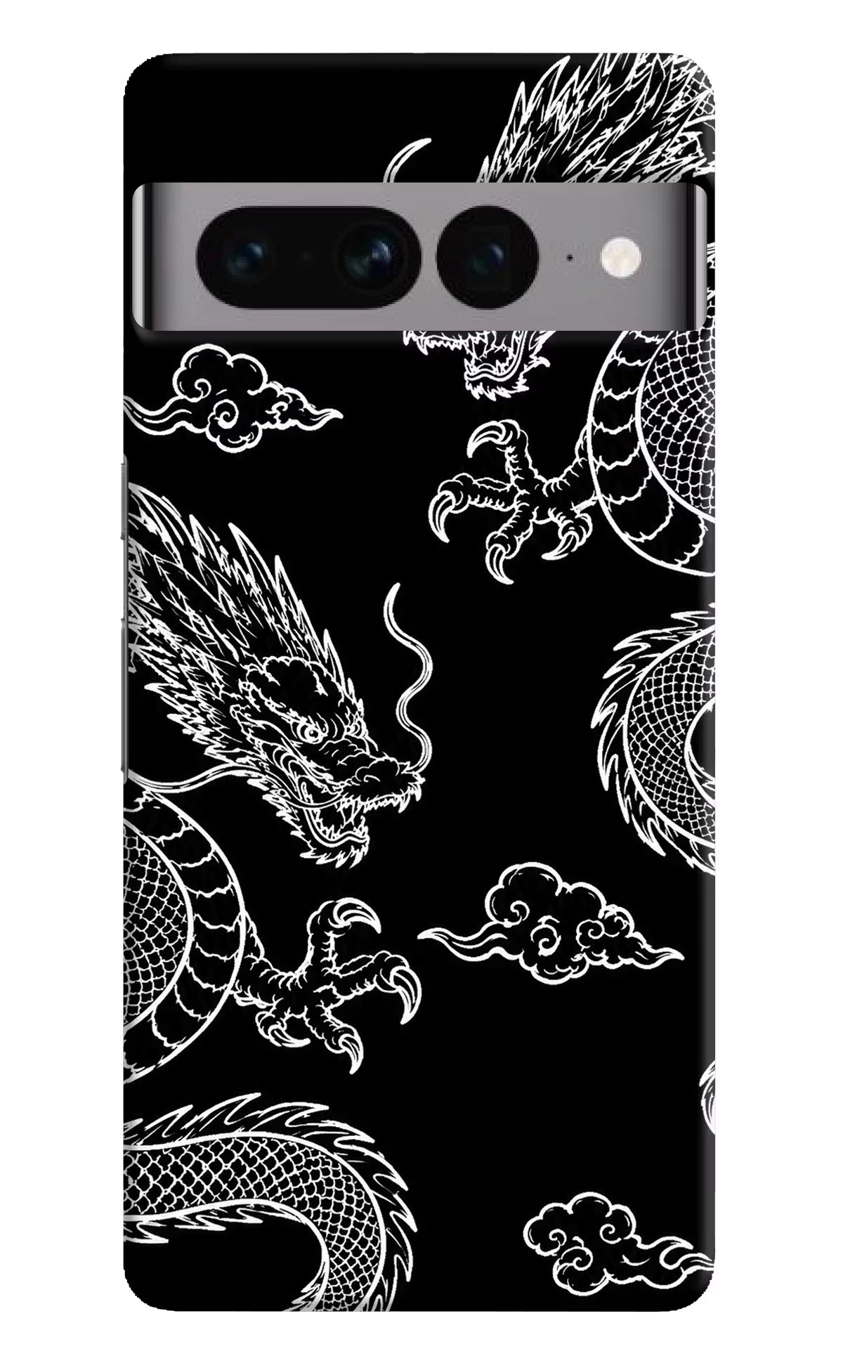 Twin Dragons Google Pixel 7 Pro Hard Case Back Cover by Casekaro