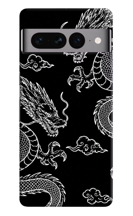 Twin Dragons Google Pixel 7 Pro Hard Case Back Cover by Casekaro
