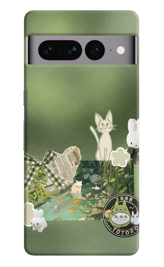Aesthetic anime Google Pixel 7 Pro Hard Case Back Cover by Casekaro