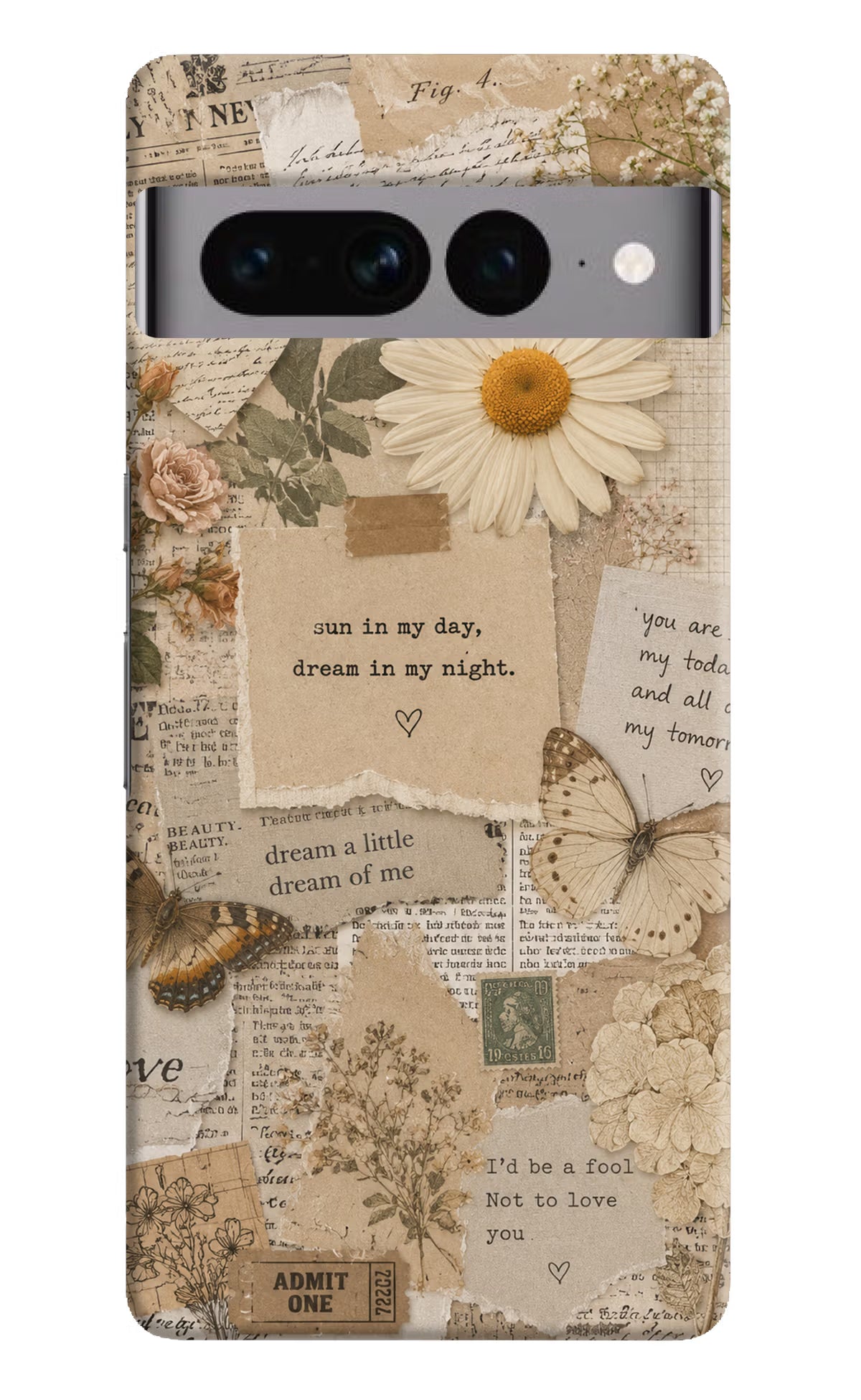 Vintage case Google Pixel 7 Pro Back Cover