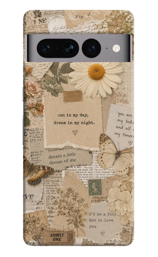 Vintage case Google Pixel 7 Pro Hard Case Back Cover by Casekaro