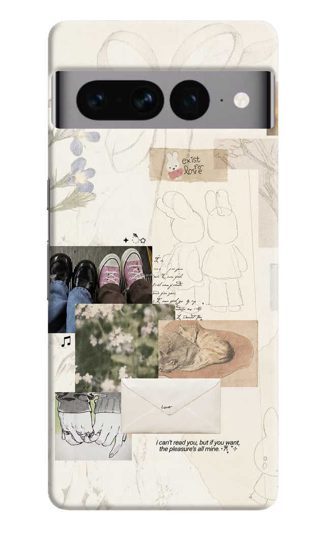 Soft Aesthetic Google Pixel 7 Pro Hard Case Back Cover by Casekaro