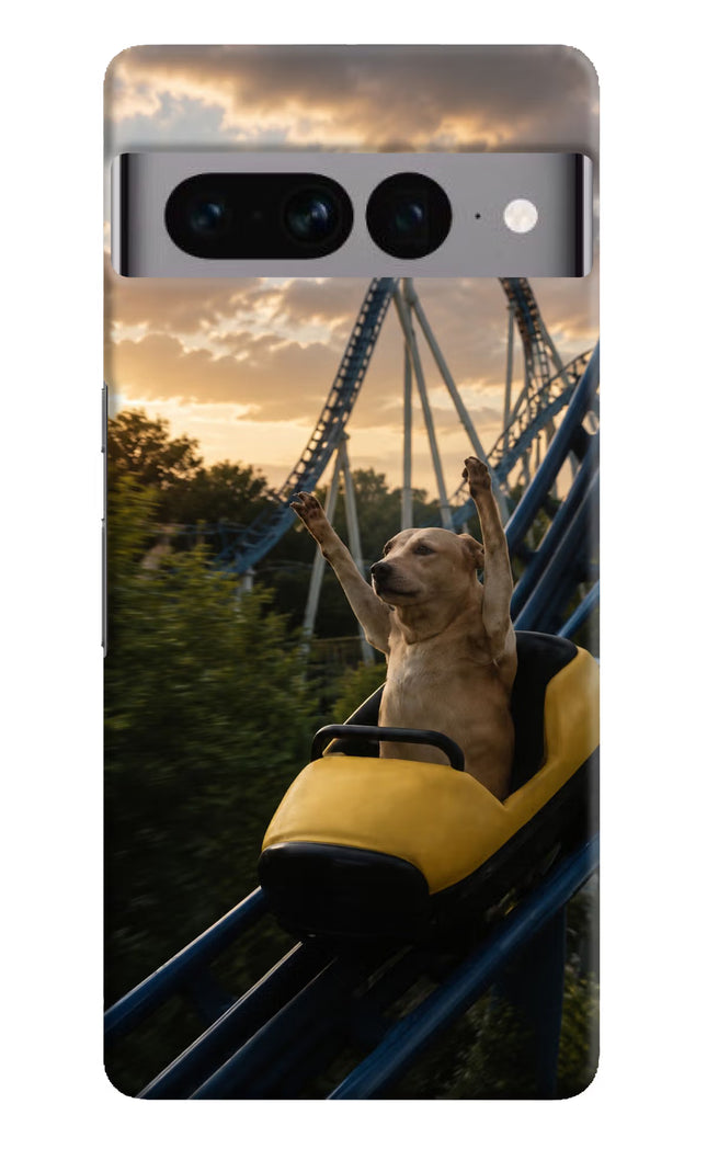 Rollercoaster Dog Google Pixel 7 Pro Hard Case Back Cover by Casekaro